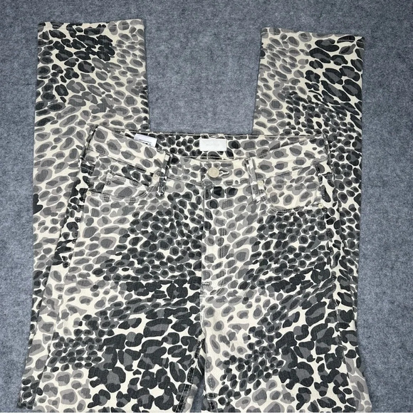 MOTHER The Dazzler Printed Skinny Jeans in Shadow Leopard. Sz: 26 - Picture 6 of 12
